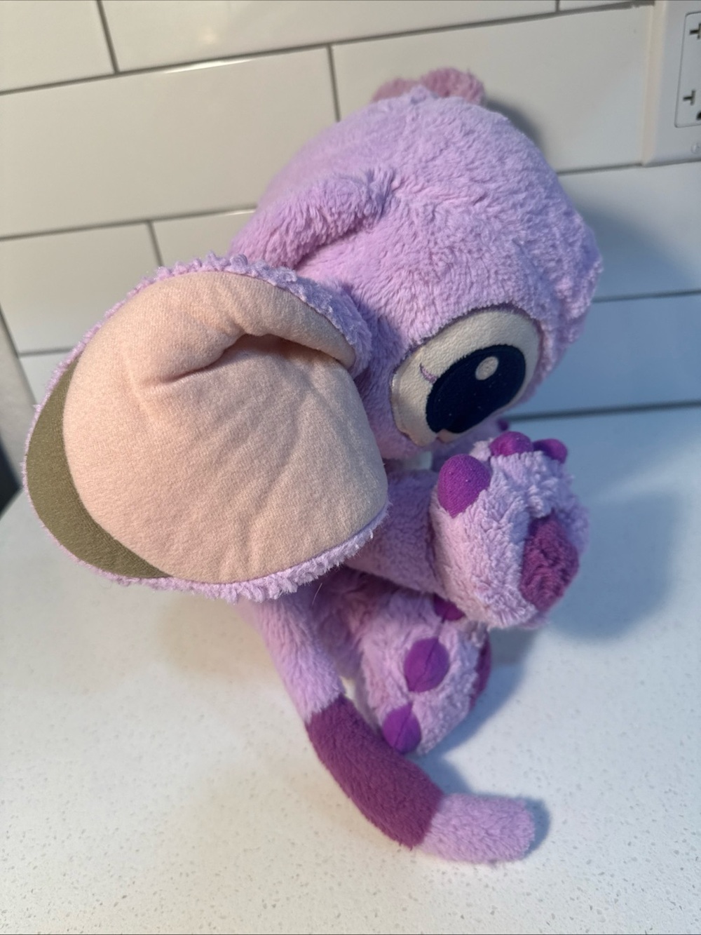 Disney Purple Stitch Plush with Heart Chest - Picture 6 of 10